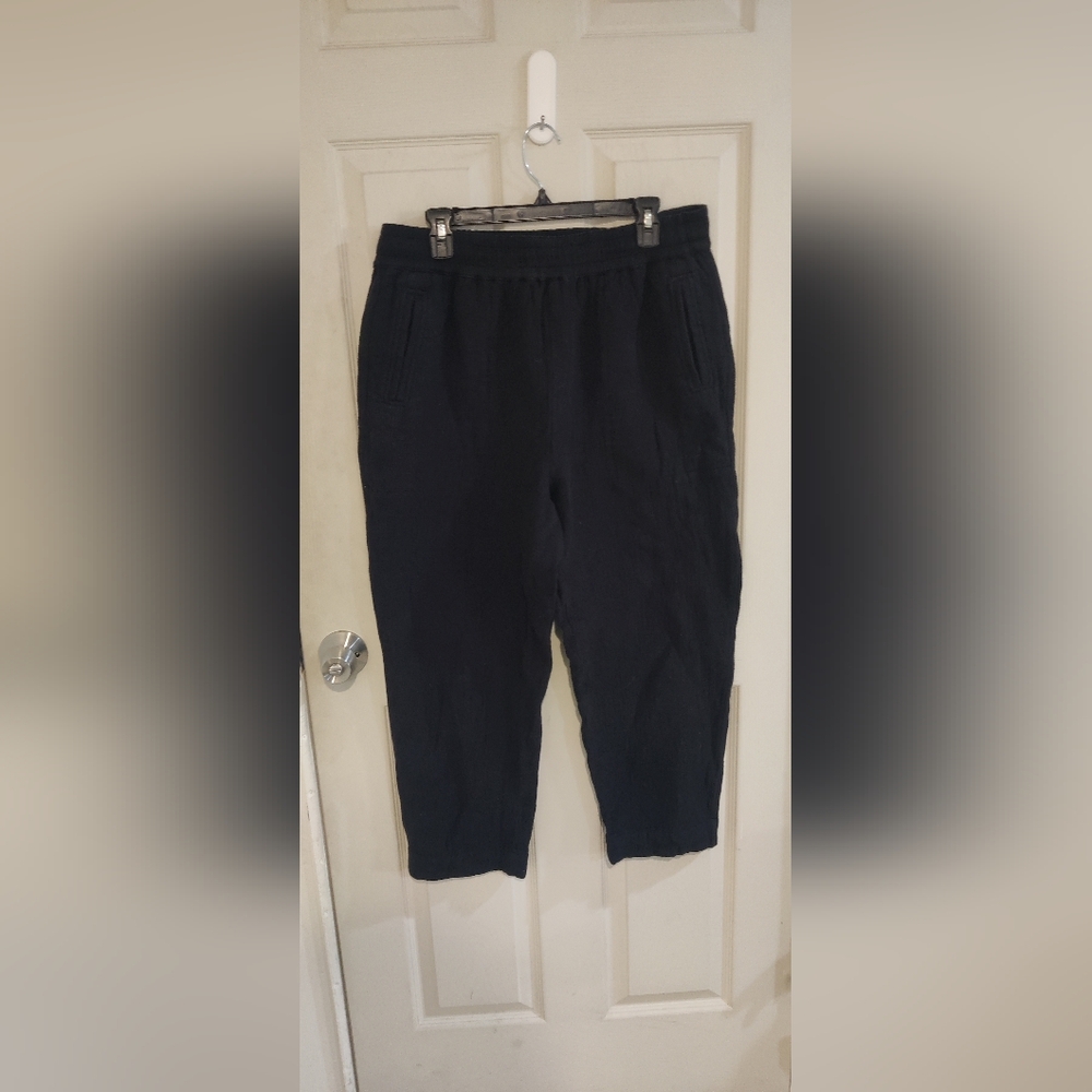Madewell Huston Pull-on Pants Black Tall Large